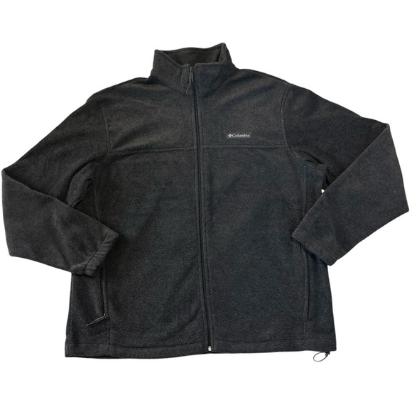 Columbia Full Zip Fleece Jacket In Charcoal Grey Size XL - Picture 1 of 11